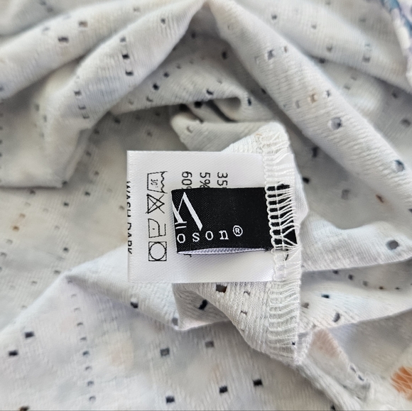 Micoson Floral Puff Sleeve Top Size XXL - Picture 6 of 11